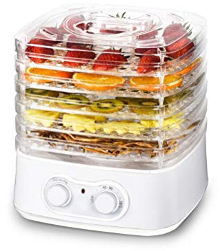 HomeTronix 5 Tray Mini Electric Food Dehydrator Fruit Dryer Meat Vegetables Beef Preserver Machine Beaf Jerk