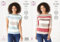 King Cole Ladies DK Knitting Pattern Easy Knit Boat Neck Sweater & Top (5783)
