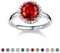 Bestyle Damen Ring Silber 925 mit Rubin Edelstein Verstellbarer Verlobungsring Mondstein Schmuck Steine Echt Geschenk für Geburtstage