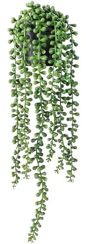 iToids Artificial Hanging Plants, Mandala Vine, Faux Potted Plant for Indoor Home Decor (String of Pearls 1Pcs)