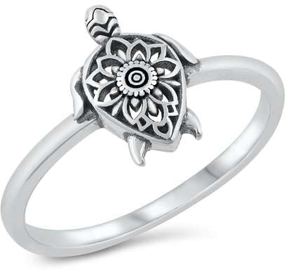 Joyara Sterling Silber 925 Schildkröte Ring