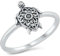 Joyara Sterling Silber 925 Schildkröte Ring
