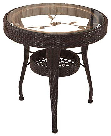 BTZHY Beistelltische,Klappbare kleine runde Sofa-Beistelltische aus Metall als orientalische Heim- oder Wohnzimmerdekoration