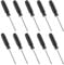 FOCMKEAS 5PCS Mini Phillips Screwdriver, 5mm Cross Head with Clear Non-Slip Handle for Small Appliances, 5.71(145mm) Total Length, Non-Magnetic