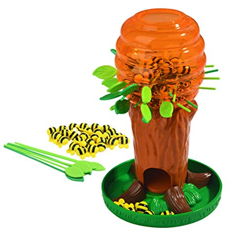 Srliya Honey Bee Tree Brettspiel Eltern-Kind-Interaktion Familienpuzzle Brettspiel Kinder Intelligenzspielzeug (Rot)