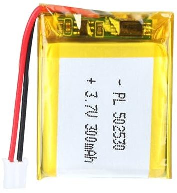 3.7V 300mAh Akku 502530 Lithium-Polymer-Ionen-Lithium-Ionen-Li-Po-Akku mit 2P-PH-Anschluss mit 2.0 mm Rastermaß