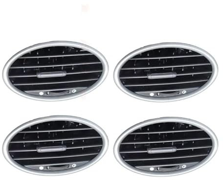 Rejilla Aire Acondicionado Coche Para Ford Para Focus MK2 2005 2006 2007 2008 2009 2010 2011 2012 2013 Salida Aire Acondicionado Coche Boquilla Ventilación Aire Para Tablero Salida Aire Coche(-black B
