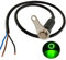 Gebildet Interruttore Momentaneo Universale in acciaio Inossidabile LED verde per Moto Interruttore ON-OFF Manubrio Supporto Regolabile Interruttori Impermeabili Pulsante 5A/12V