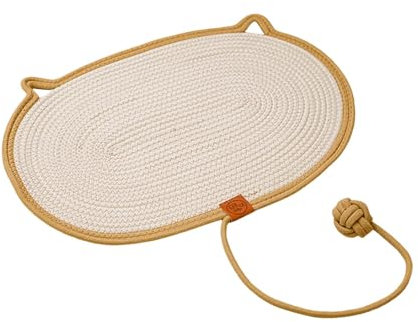Fenteer Alfombrilla rascadora para Gatos, Muebles, Protector de sofá, Almohadilla rascadora para Gatos, Tabla rascadora para Gatos de Interior, alfombras para, Naranja