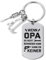 COLOFALLA Opa Geschenk Schlüsselanhänger Weihnachtsgeschenke Geschenke für Opa Geburtstag Geschenk Geschenke Beste Opa Geschenke Vatertagsgeschenk (Silbern)