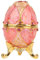 Fabergé-Ei-förmige Schmuckschatulle, Vintage Emaillierte Osterei-Schmuckschatulle, Diamant-Schmuck-Organizer, Schmuckschatulle, Dekoration,