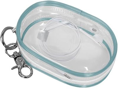 ARIOU Data Cable Storage Bag - Data Cable Storage Box | Transparent Portable Headphone Storage Box | Mobile Phone Charger Storage Organizer | Clear Cable Storage Bag for Travel, Home, Offices