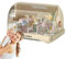 Genikeer Babyflaschen Halterung | Abtropfgestell Babyflaschen Mit Abdeckung | Aufbewahrungsbox Für Babyflaschen Mit Abnehmbarer Tropfschale | Babyflaschenhalter Für Flaschen, Becher Und Sauger