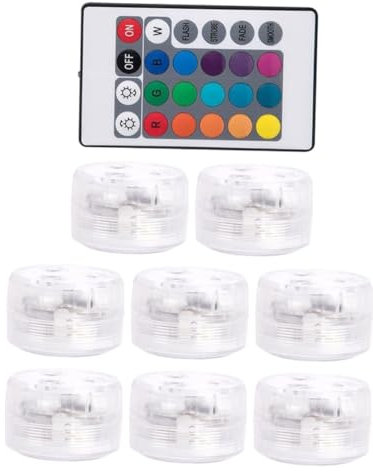 SUPVOX Mando a Distancia Led Sumergible RGB para Iluminación de Fuentes Estanques Y Acuarios