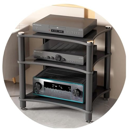 Professioneller Audioschrank mit Stoßbefestigung für Verstärker-Rack, ideal für Heimkino, Konferenzräume und Unterhaltungs-Medieneinheiten (Größe: 60 x 48 x 85 cm)