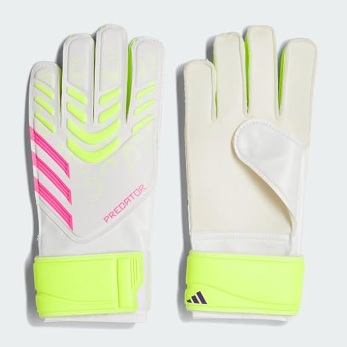 adidas Pred Gl Trn J Fußball-Torwarthandschuhe für Junior, Jungen und Mädchen, Größe 6, Weiß