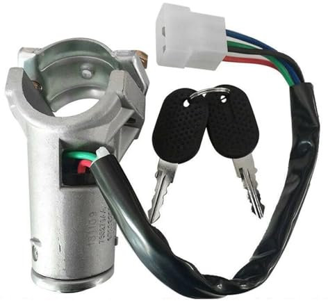 AHLOKIY [Replacement] Interruttore a Cilindro del Blocchetto di accensione 4479518 con 2 Chiavi for Fiat for Panda for Ducato for Citroen C25 for Peugeot J5 1981-1994