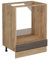 Vicco Herdumbauschrank R-Line, Herdschrank, Edelgrau, 60 cm ohne Arbeitsplatte