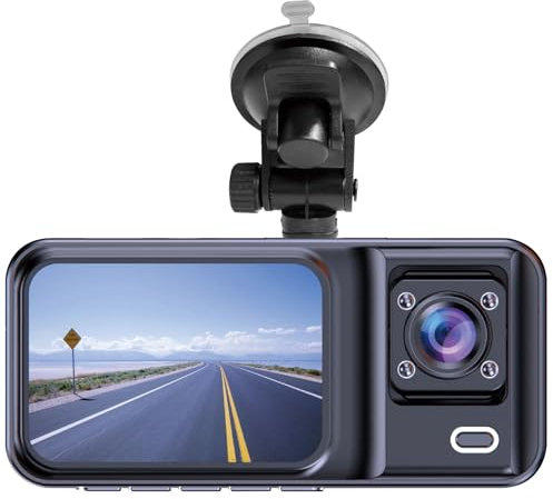 Denver CCT-2500 Dashcam Blickwinkel horizontal max.=120° 5V Dual-Kamera, G-Sensor, Automatischer Start, Mikrofon