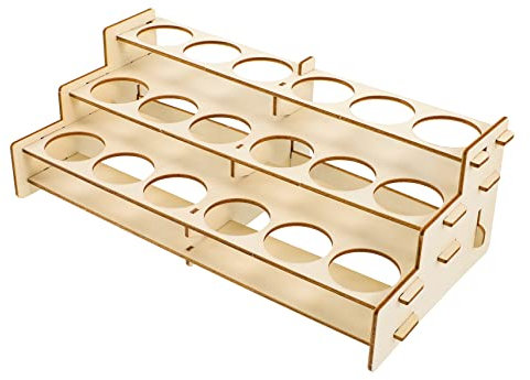 Operitacx Lagerregal Für Pigmentflaschen Organisatoren Malen Farbhalter Organizer Für Farbregale Stand Gestell Lagerregal Für Farbflaschen Lagerung Aufbewahrungstool Für Künstler Hölzern