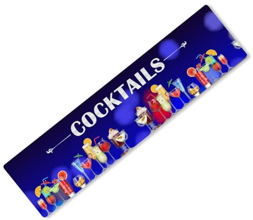 Cocktails Printed Bar Runner Beer Mat Label Ideal Pub Cafe Home Occasion 6