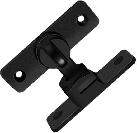 NUOBESTY No Drill Aluminum Alloy Door Roller Latch Lock for Garage Garden Shed and Cabinet Modern Design Door Buckle Hardware with Flexible Installation and Contemporary Style