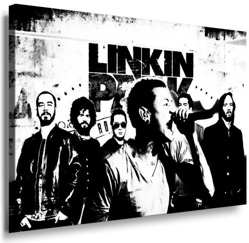 Bild auf Leinwand Linkin Park Kunstdruck 100x70cm k. Poster ! Bild fertig auf Keilrahmen ! Pop Art Gemälde Kunstdrucke, Wandbilder - Bilder zur Dekoration - Deko. Musik Stars Kunstdrucke