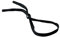 Bolle CORDC Polyester Adjustable Neck Cord, Rubber Tips, 60cm Length, Black