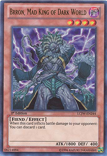 Yu-Gi-Oh! - Brron, Mad King of Dark World (LCJW-EN244) - Legendary Collection 4: Joey's World - 1st Edition - Ultra Rare