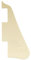 Musiclily Gitarren-Schlagbrett Pickguard für China Made Epiphone Les Paul Standard Modern Style,1 lagig Crème