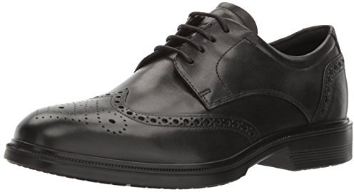 ECCO Lisbon Brogue Tie, Scarpe Oxford Uomo, Nero, 42 EU