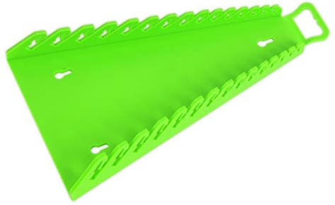 Sealey Wr09Hv Reverse Spanner Rack Capacity 15 Spanners Hi-Vis Green