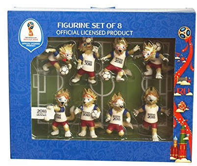 FIFA Coupe du Monde 2018 - Mascotte officielle - set de 8 figurines PVC dans une box