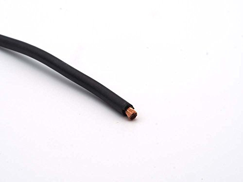 Silikon Kabel Silikon-Litze Typ NEG Hochflexibel | 1 Meter | Schwarz | 2,5mm² | CopterFarm