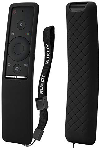 Rukoy Funda Protectora de Silicona Compatible para Samsung Smart TV Control Remoto de BN59-01241A/BN59-01242A/BN59-01260A, Anti-Slip Amigable para los niños Anti-perdida con Correa Mano
