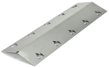 Grillrost.com Das Original Copribruciatore in Acciaio Inox - 375x120 mm - Extra Resistente 1,5 mm - Adatto a Molti Barbecue