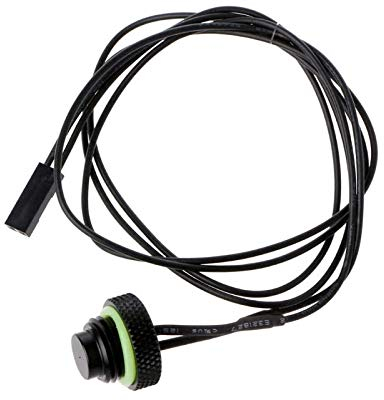 LTronics Water Cooling Temperature Sensor Stop Fitting, 10K, G1/4 - Black