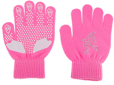 Perfeclan rutschfeste Gepolsterte Strickhandschuh Für Jungen Winter Skaten Radfahren Camping Snowboarden, Pink S