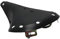 TentHome Vintage Fahrradsattel Sattel Leder Fahrradsitz Classic Line Ledersattel Bequeme Cityradsättel Tourensattel Rennradsattel Touren Trekking MTB, Schwarz