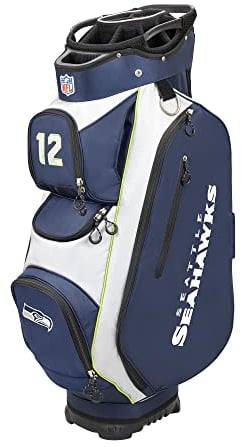 WILSON NFL Golf Bag - Cart, Seattle Blue, 2020 Model