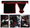 LKW Gardinen Sichtschutz Cab Curtain für neuen Man TGX AB 2020,schwarz-rot