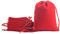 KONMAY 10 Stück Rot weicher Samtbeutel Schmuckbeutel mit Kordelzug, 13x18cm Samt Säckchen Hochzeit Party Geschenksäckchen