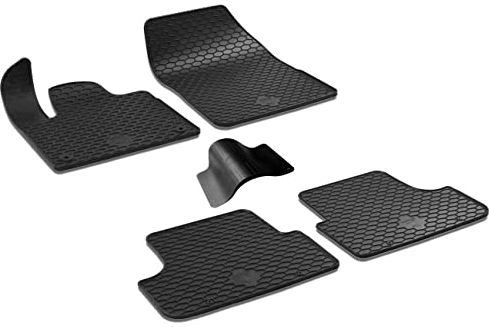 WALSER DirtGuard Gummi Fussmatten Auto für Opel Grandland X (A18) 2017-2024, Peugeot 3008 SUV 2016-2032, Citroen C5 Aircross 2018-2025, 100% passgenaue Auto Fußmatten, Universal Fußmatte Auto