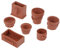7 Pc/Satz Mini Miniatur-Bonsai Blumentopf Für 12.01 Puppenhaus-fee-Garten Decor Zubehör Collectibles