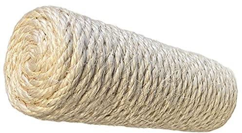 CLAMARO 'DeluxePet' Sisal Wand Katzentreppe aus echtem Sisalseil und massivem Echtholz Stamm (je ca. 25 cm x Ø 7 cm), Katzenstufe Kletterstufen zur Wandmontage inkl. Befestigungsmaterial