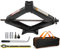 Scherenhebebühne Max 3 Tonnen Kapazität mit Wagenheber Buchse Bohrer Adapter, Hebeheber Auto Kit mit Handkurbel/Schraubenschlüssel/Lug Wrench für Auto SUV MPV