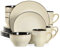 vancasso serie Guto Vajilla de Cerámica 16 pcs -4 Tazas/Tazones y Platos de Postre, Platos Llanos, para 4 Personas, Vajilla Vintage con Forma de Gota de Agua en Relieve- Beige