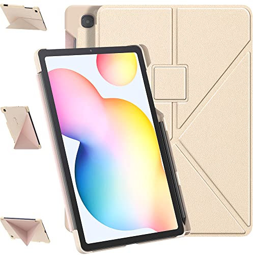 DONGZHU Hülle für Samsung Galaxy Tab S6 Lite 2022/2020 10.4 Zoll Modell (SM-P610/P613/P615/P619) Multi-Angle Viewing Auto Wake/Sleep Schutzhülle für Samsung Galaxy Tab S6 Lite,Roségold
