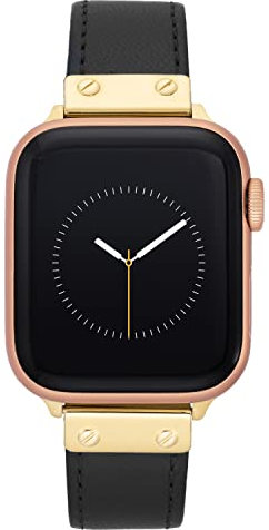 Anne Klein Leather Fashion Band for Apple Watch Secure, Adjustable, Apple Watch Band Replacement, Fits Most Wrists