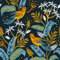 Ray-Velocity Papier Peint Tropical Fleurs Et Oiseaux, Wanweitong Papier Peint Auto-Adhésif Tropical Jungle Plantes Fleurs et Oiseaux Pour Bureau À Domicile Salle D'étude Décoration Murale